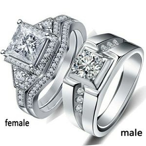 BeautyCouple rings. Sterling Silver & Gold filled.